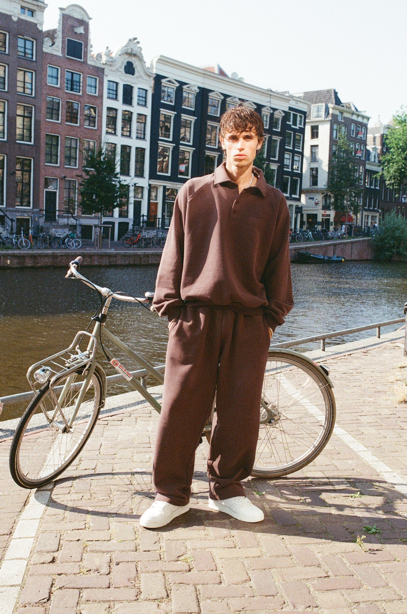 Rugby Sweater and Relaxed Jogger - Coffee